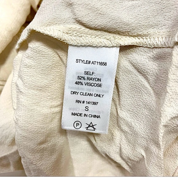 ASTR  Cream Halter Ruffle Keyhole Camisole Top - Picture 6 of 8